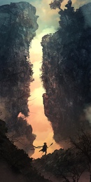 Красивый пейзаж арт. Арты природы. Вертикальные арты. Фэнтези пейзажи. Подводный город.